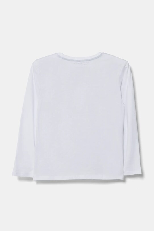 Хлопковый детский лонгслив Guess N5RI26.K8HM4.PPYA белый SS25