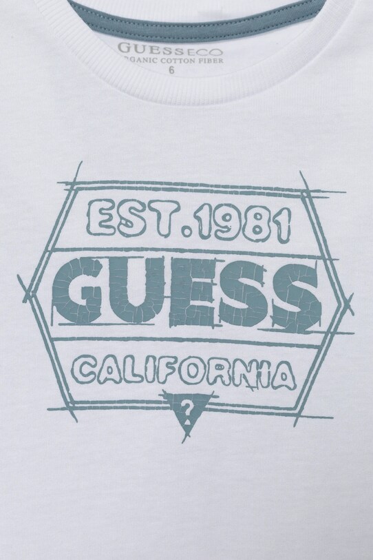 Мальчик Хлопковый детский лонгслив Guess N5RI26.K8HM4.PPYA белый