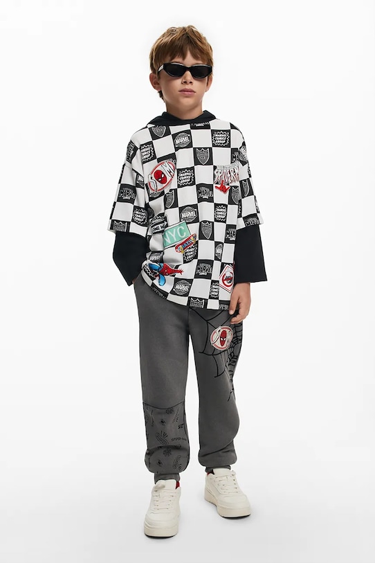 Detská bavlnená košeľa s dlhým rukávom Desigual bavlna biela 25SBTK02