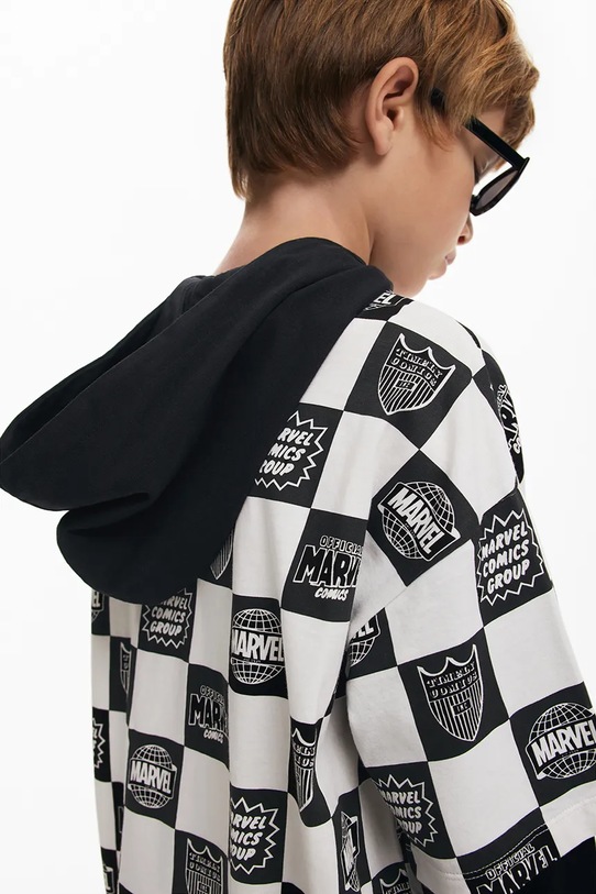 Detská bavlnená košeľa s dlhým rukávom Desigual 25SBTK02