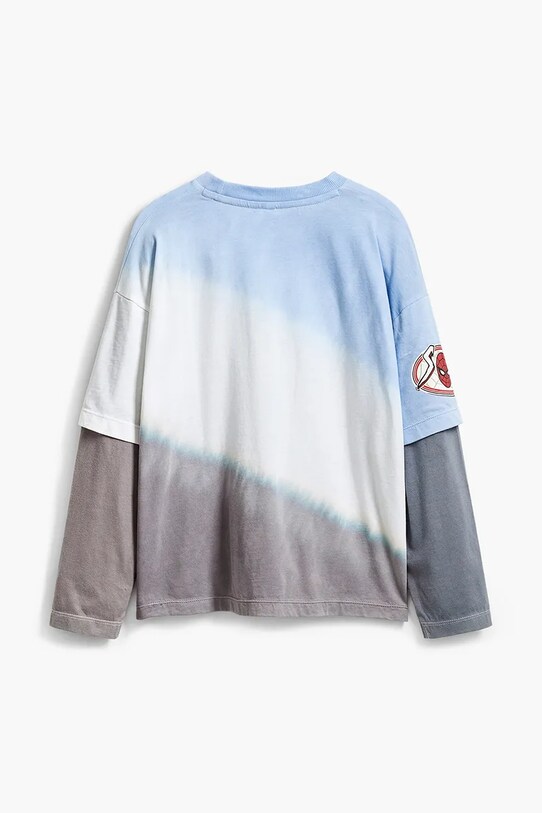 Băieți Desigual longsleeve din bumbac pentru copii 25SBTK05 gri