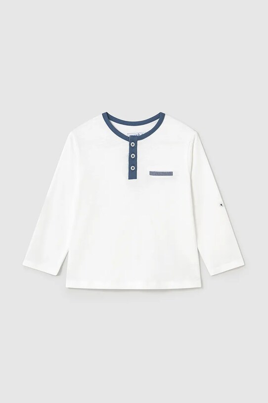 Mayoral longsleeve bawełniany niemowlęcy bawełna niebieski 1067.3A.Baby.PPYA