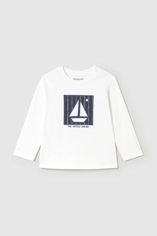 Mayoral longsleeve in cotone noenati prodotto per bambini bianco 1068.3F.Baby.PPYA
