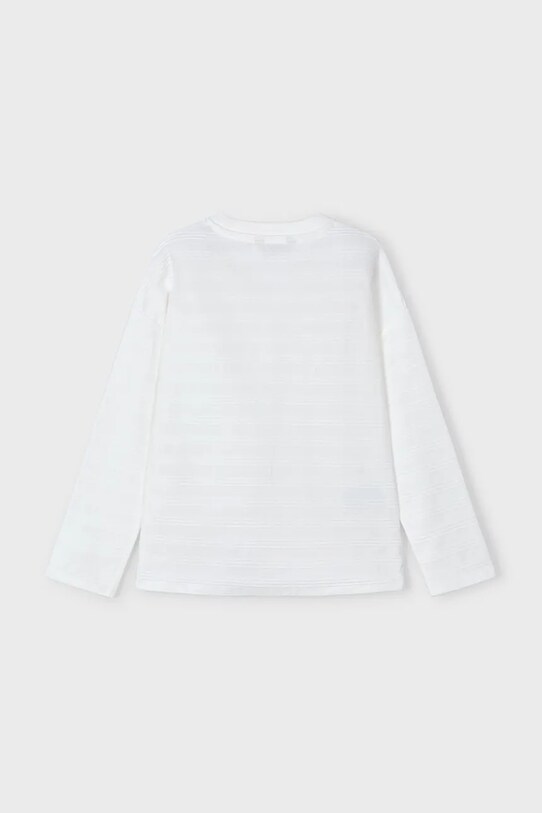 Mayoral longsleeve bawełniany dziecięcy 3050.5A.Mini.PPYA beżowy SS25