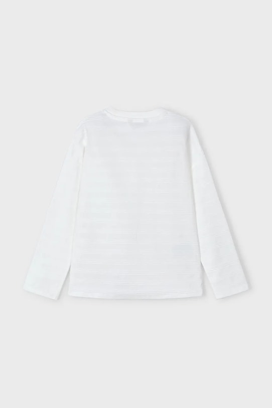 Хлопковый детский лонгслив Mayoral 3050.5A.Mini.PPYA бежевый SS25