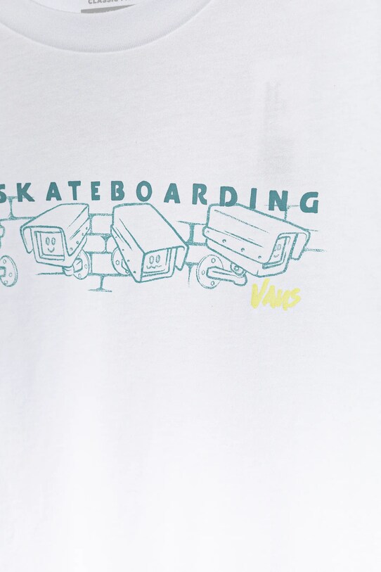 Chłopiec Vans longsleeve bawełniany dziecięcy Night Watchers VN000MK9WHT1 biały