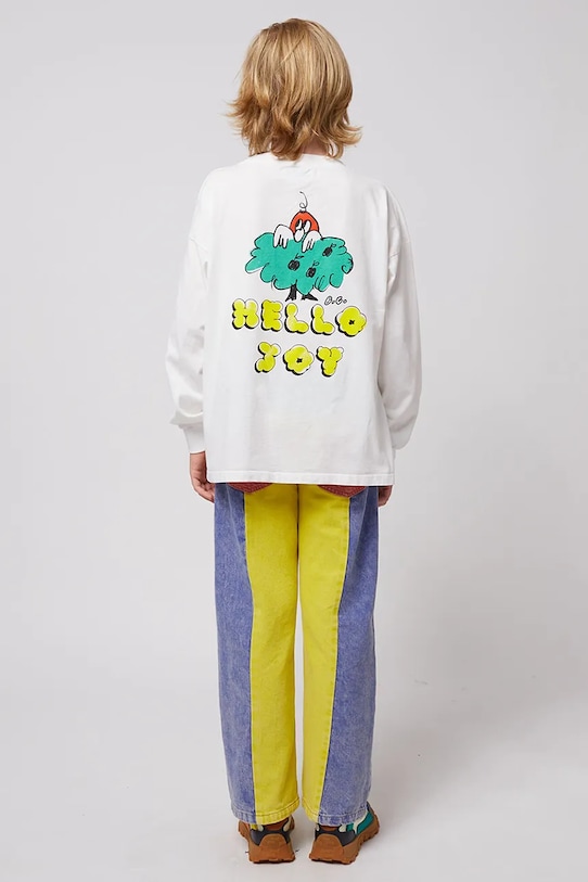 Дитячий бавовняний лонгслів Bobo Choses Hello Joy 125AC001