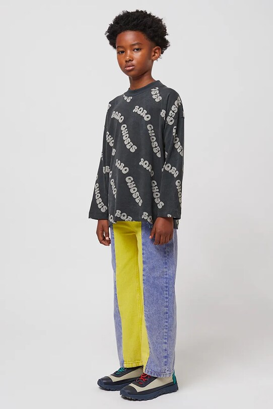 Bobo Choses longsleeve bawełniany dziecięcy Wavy 125AC002