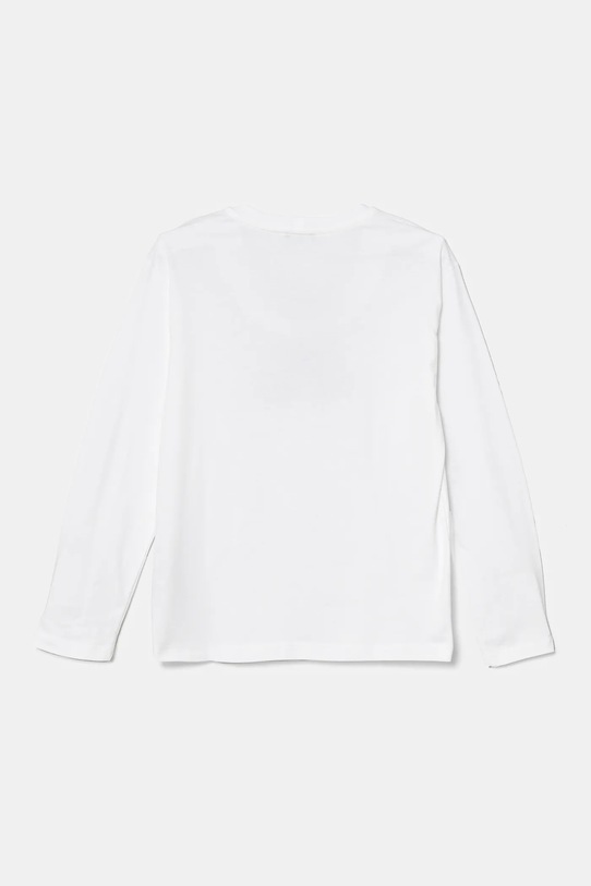 Detská bavlnená košeľa s dlhým rukávom United Colors of Benetton 3I1XC10N5.G.Seasonal biela SS25