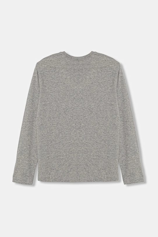 Otroška bombažna majica z dolgimi rokavi United Colors of Benetton 3I1XC10N5.G.Seasonal siva SS25