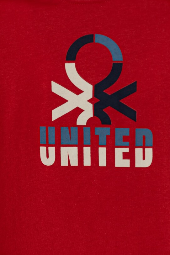 Fiú United Colors of Benetton gyerek pamut hosszú ujjú felső 3I1XC10N5.G.Seasonal piros