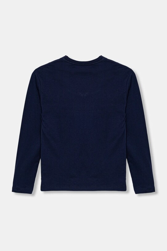 Detská bavlnená košeľa s dlhým rukávom United Colors of Benetton 3I1XC10N5.G.Seasonal tmavomodrá SS25