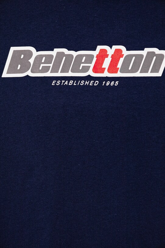 Chlapec Detská bavlnená košeľa s dlhým rukávom United Colors of Benetton 3I1XC10N5.G.Seasonal tmavomodrá