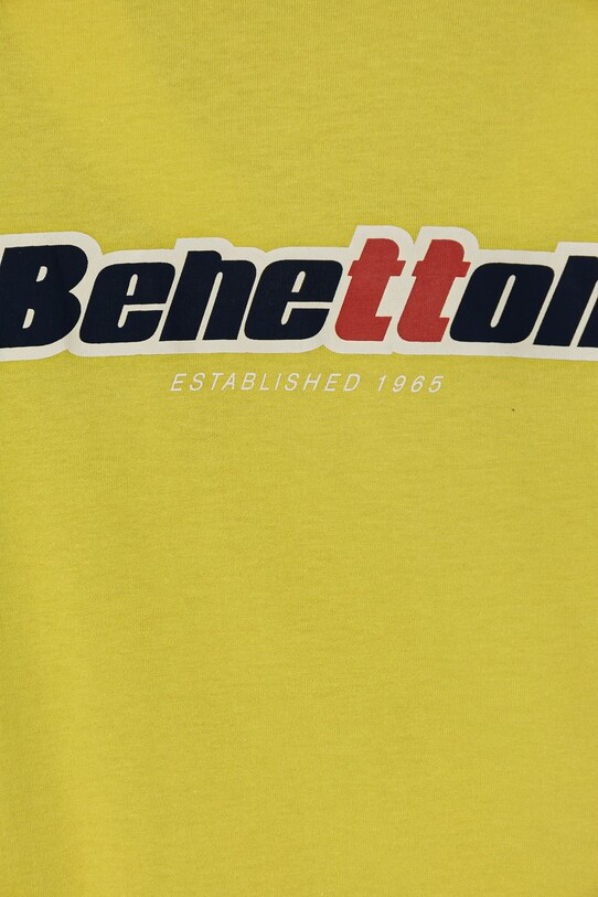 CHLAPEC Dětské bavlněné tričko s dlouhým rukávem United Colors of Benetton 3I1XC10N5.G.Seasonal zelená