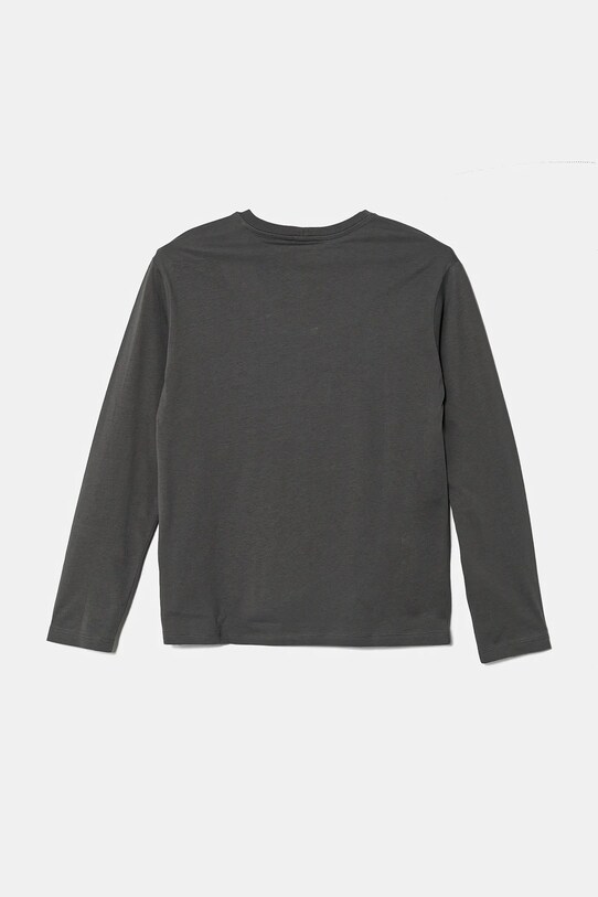 Detská bavlnená košeľa s dlhým rukávom United Colors of Benetton 3I1XC10N5.G.Seasonal sivá SS25