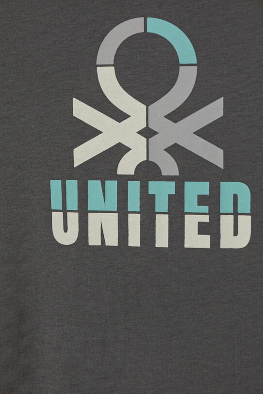 Chłopiec United Colors of Benetton longsleeve bawełniany dziecięcy 3I1XC10N5.G.Seasonal szary