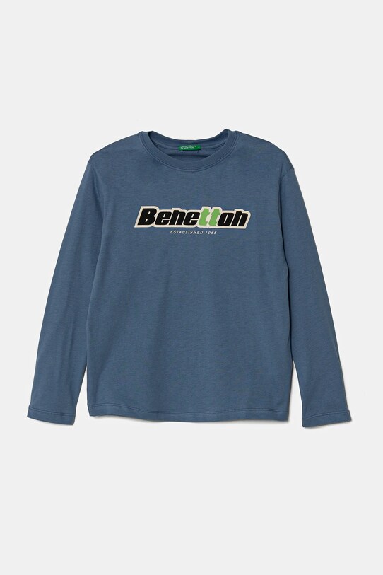 United Colors of Benetton longsleeve din bumbac pentru copii print albastru 3I1XC10N5.G.Seasonal