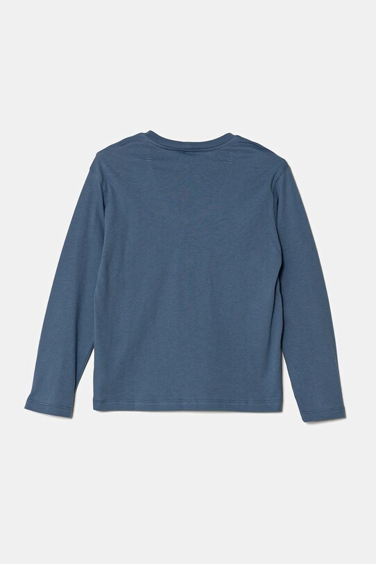 United Colors of Benetton longsleeve din bumbac pentru copii 3I1XC10N5.G.Seasonal albastru SS25