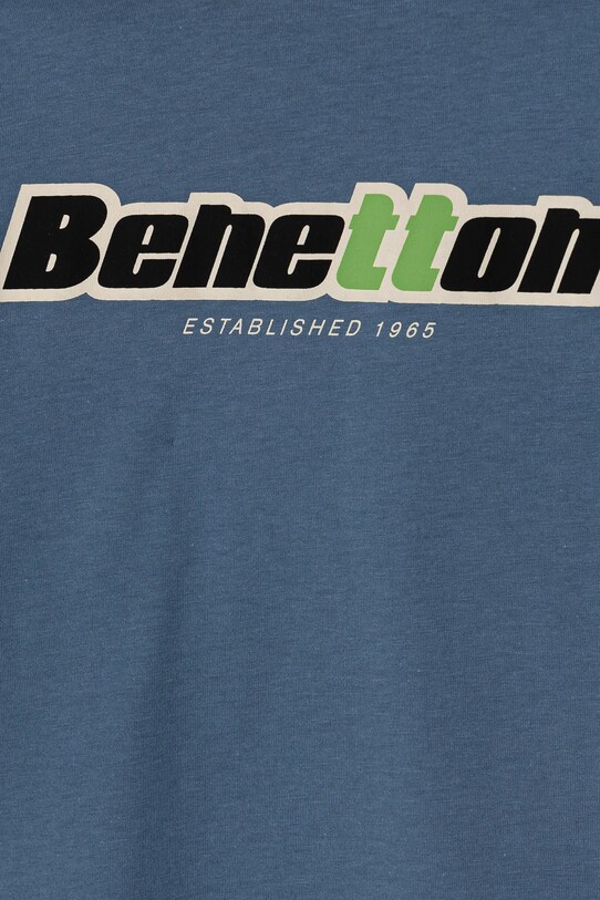 Băieți United Colors of Benetton longsleeve din bumbac pentru copii 3I1XC10N5.G.Seasonal albastru