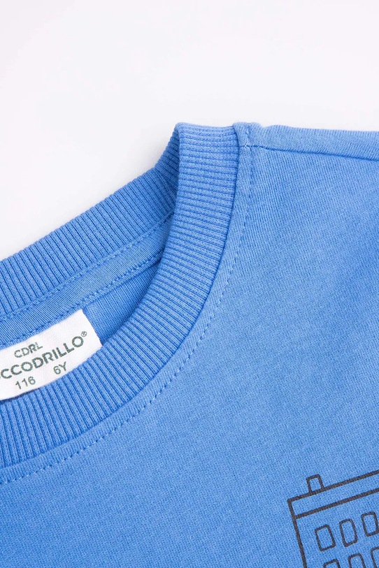 Chłopiec Coccodrillo bluza bawełniana dziecięca WC5143101VBA niebieski