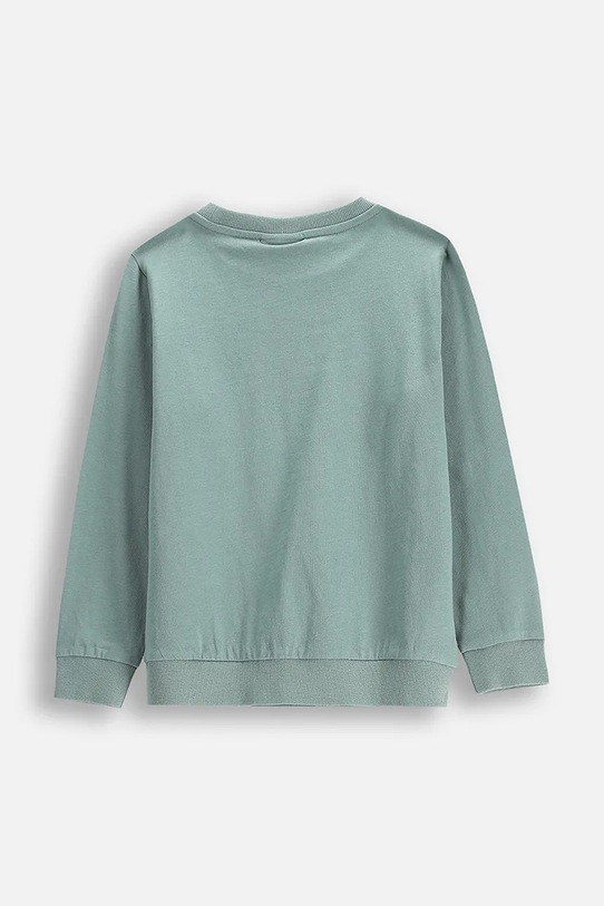 Coccodrillo longsleeve din bumbac pentru copii WC5143102VBA verde SS25