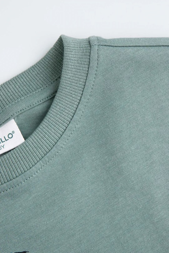 Băieți Coccodrillo longsleeve din bumbac pentru copii WC5143102VBA verde