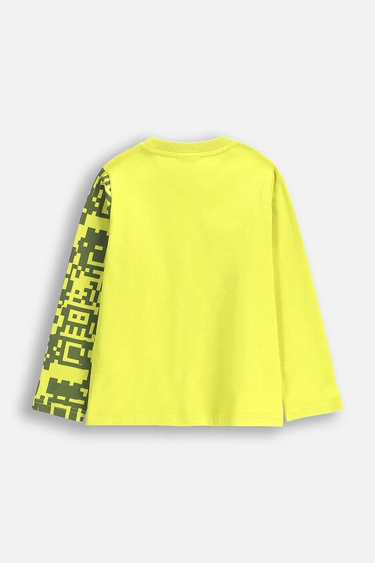 Coccodrillo longsleeve din bumbac pentru copii WC5143102GBK verde SS25