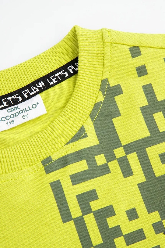 Băieți Coccodrillo longsleeve din bumbac pentru copii WC5143102GBK verde