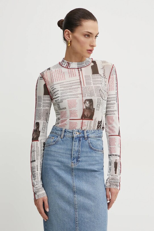 Patrizia Pepe longsleeve 8M1678.J255 alb SS25