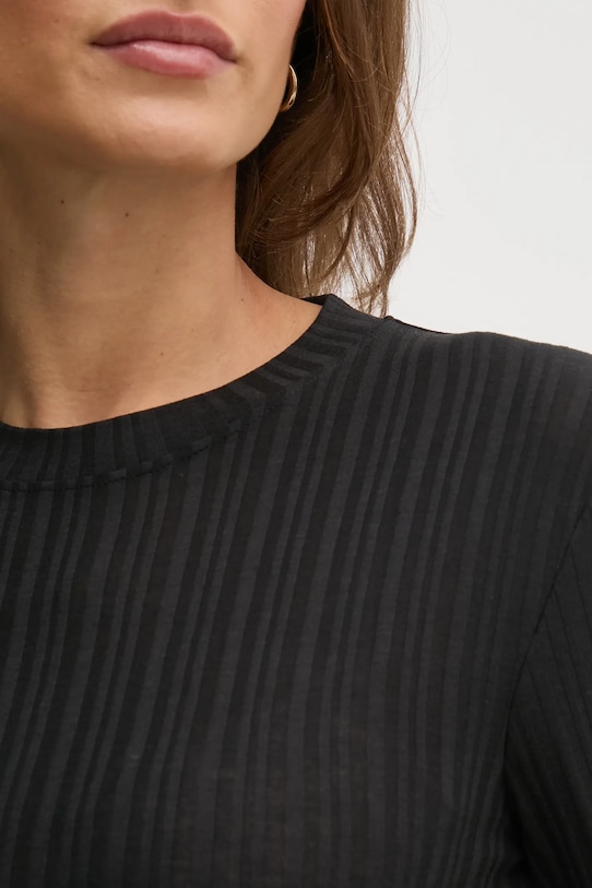 Majica dugih rukava Calvin Klein Jeans J20J224755 crna