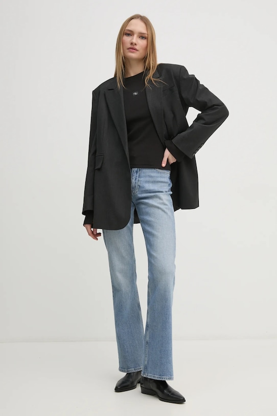 Calvin Klein Jeans hosszú ujjú J20J224760 fekete SS25