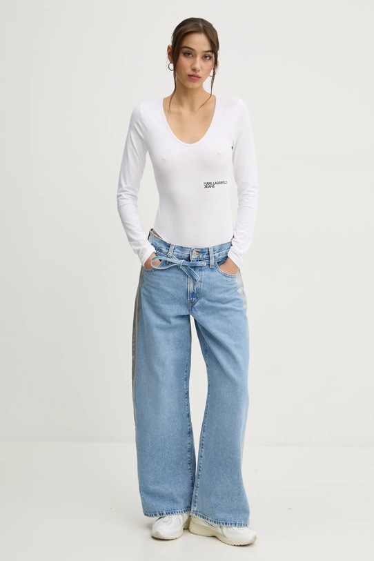 Karl Lagerfeld Jeans body A1W17007 biały SS25