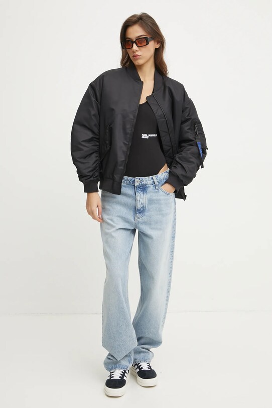 Karl Lagerfeld Jeans body A1W17007 negru SS25