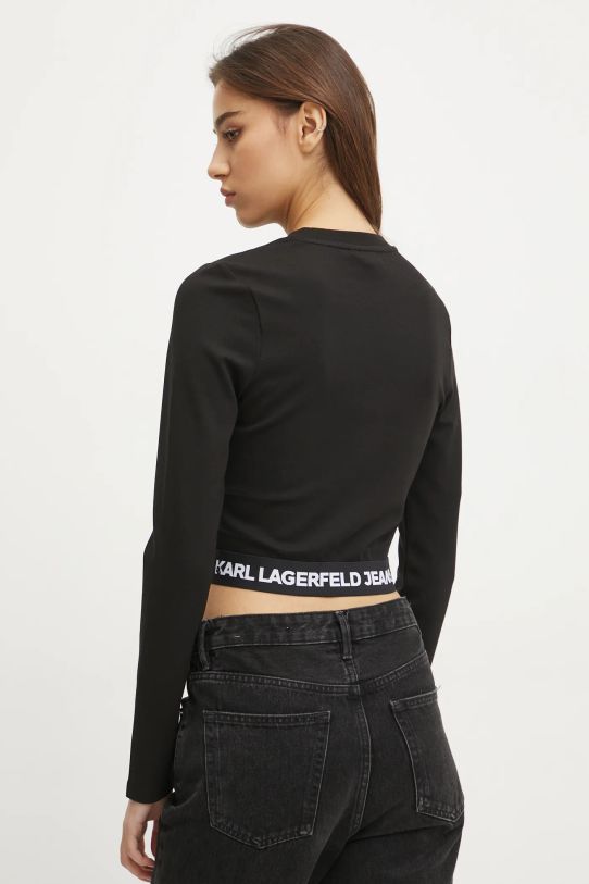 Odzież Karl Lagerfeld Jeans longsleeve A1W17042 czarny