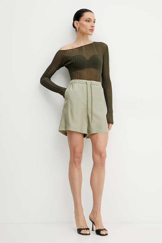 Pinko sweter 104766.A1ND zielony SS25