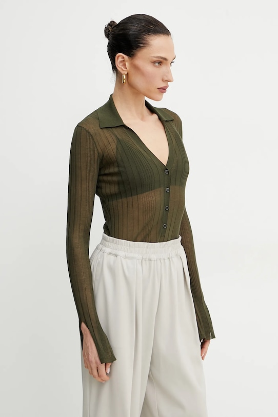 Pinko sweter pozostałe zielony 104770.A1ND