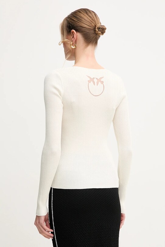 Odzież Pinko sweter jedwabny 104809.A1KW beżowy