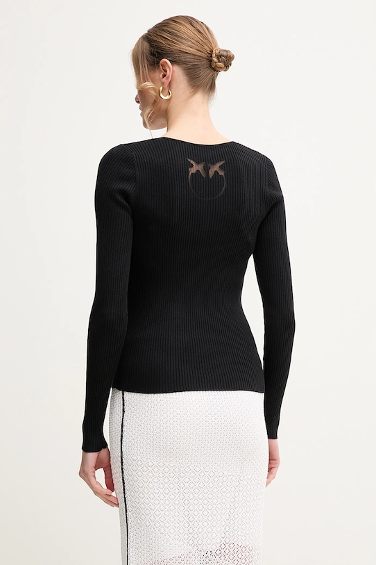 Дрехи Копринен пуловер Pinko 104809.A1KW черен