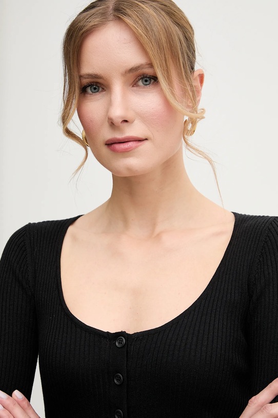 Копринен пуловер Pinko черен 104809.A1KW