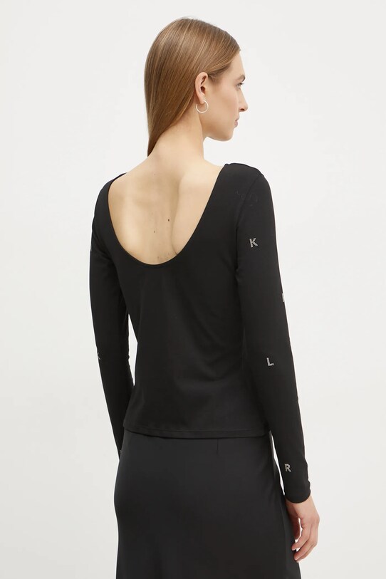 Одяг Лонгслів Karl Lagerfeld A1W17075 чорний