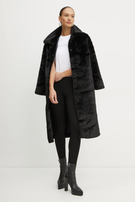 Хлопковая футболка Karl Lagerfeld A1W17076 белый SS25
