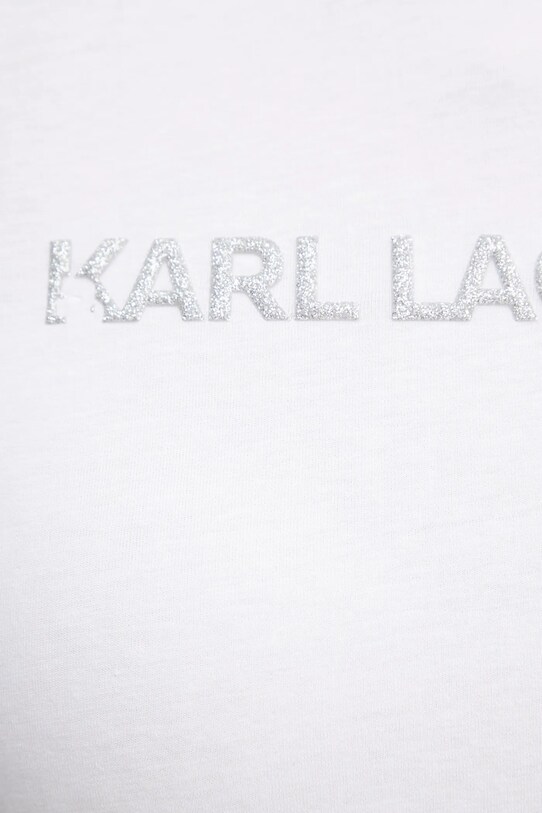 Хлопковая футболка Karl Lagerfeld A1W17076 белый