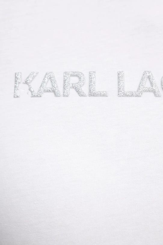 Karl Lagerfeld t-shirt bawełniany A1W17076 biały