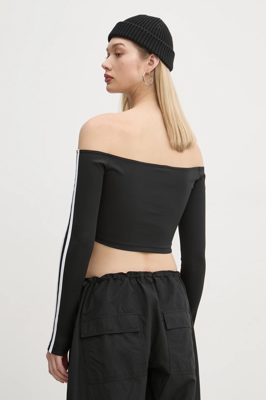Одежда Лонгслив adidas Originals Off Shoulder JD0274 чёрный