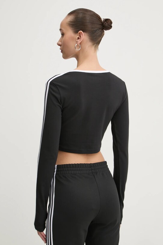 Одяг Лонгслів adidas Originals 3S LS CROP JD4624 чорний