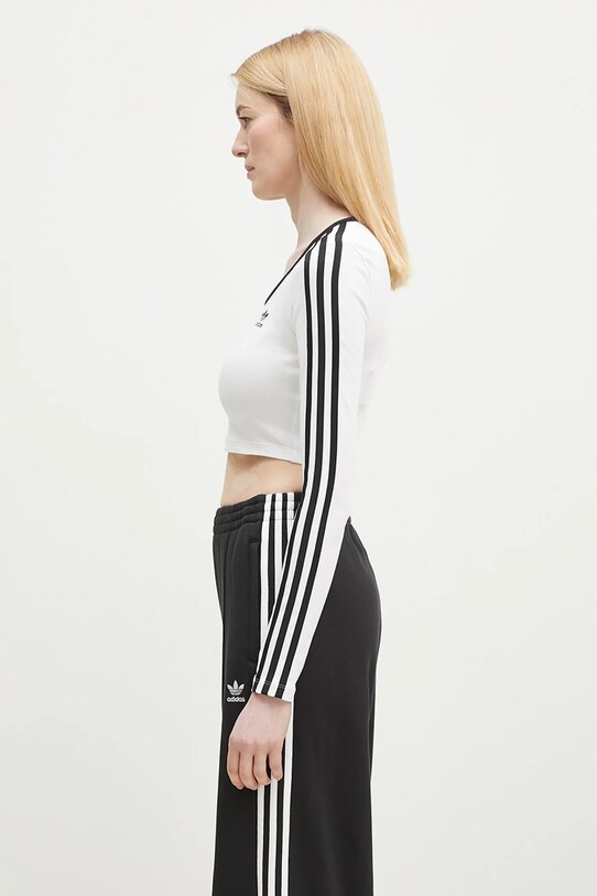 Majica dugih rukava adidas Originals 3S LS CROP JD4625 bijela SS25