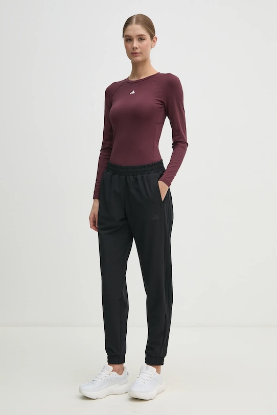 adidas Performance longsleeve treningowy Techfit JC9966 bordowy SS25