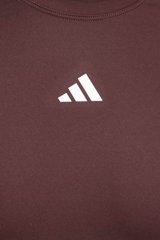 adidas Performance longsleeve treningowy Hyperglam IX3247 brązowy