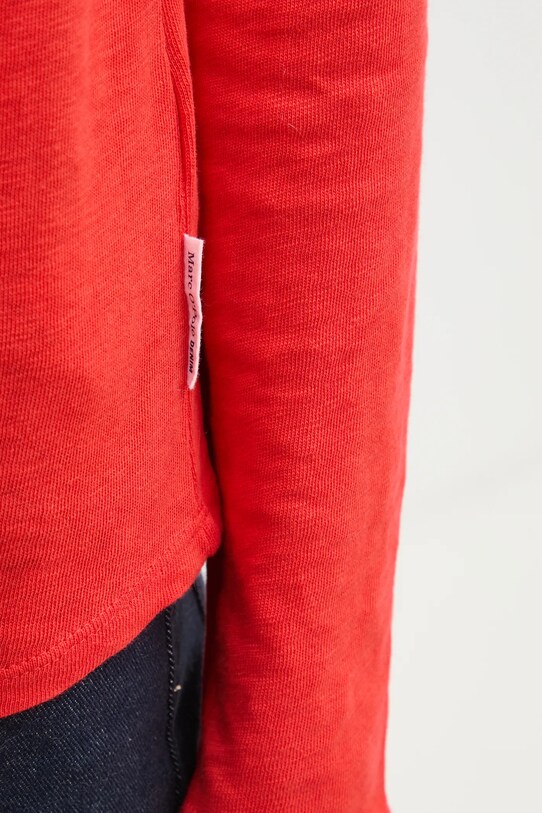 Бавовняний лонгслів Marc O'Polo 5000006102 червоний