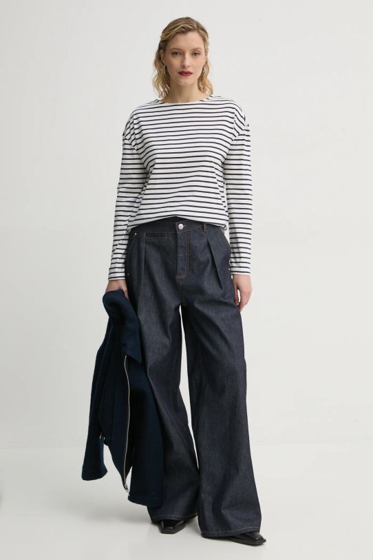 Marc O'Polo longsleeve bawełniany 5000005465 biały SS25